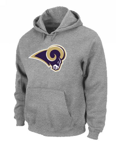 NFL Men's Nike Los Angeles Rams Logo Pullover Hoodie - Grey